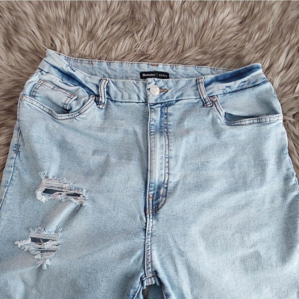 Bluenotes Distressed Curvy Super High-Rise Ankle Jegging Size 14